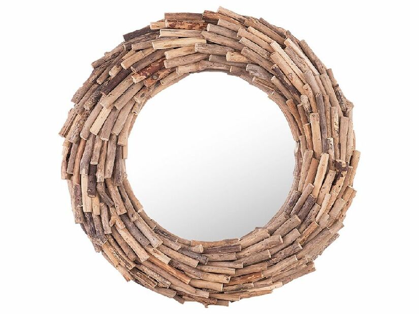 Oglindă de perete Kayza (lemn deschis)