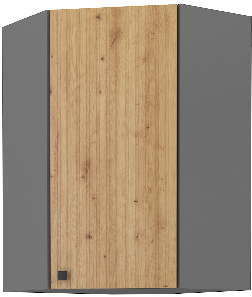 Dulap inferior de bucătărie de colț Avantoe 58x58 GN-90 1F (Stejar artisan + Antracit)