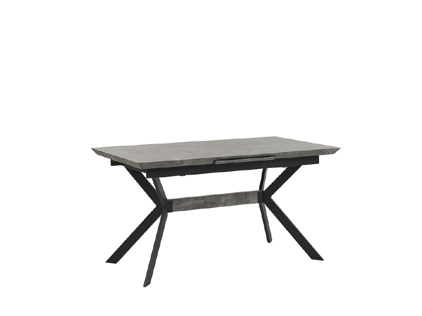 Scaun de sufragerie BENOS (gri + negru) (pentru 6 persoane)