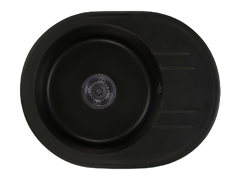 Chiuvetă de bucătărie Baltera (negru + textură) (fără orificiu pentru robinet)