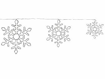 Set de 3 fulgi de zăpadă pentru exterior, agățați Lohza (argintiu)