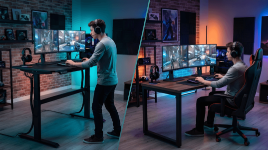 Masa de gaming reglabilă vs fixă – merită investiția?