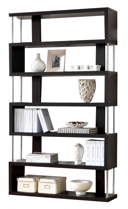 Raft pentru birou culoare închisă potrivit pentru depozitarea accesorilor sau a lucrurilor necesare.