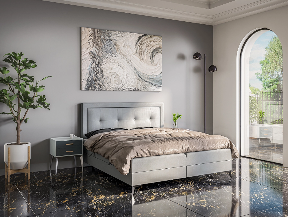 Schimbă dormitorul vecchi și renovează cu mobilier de calitate.