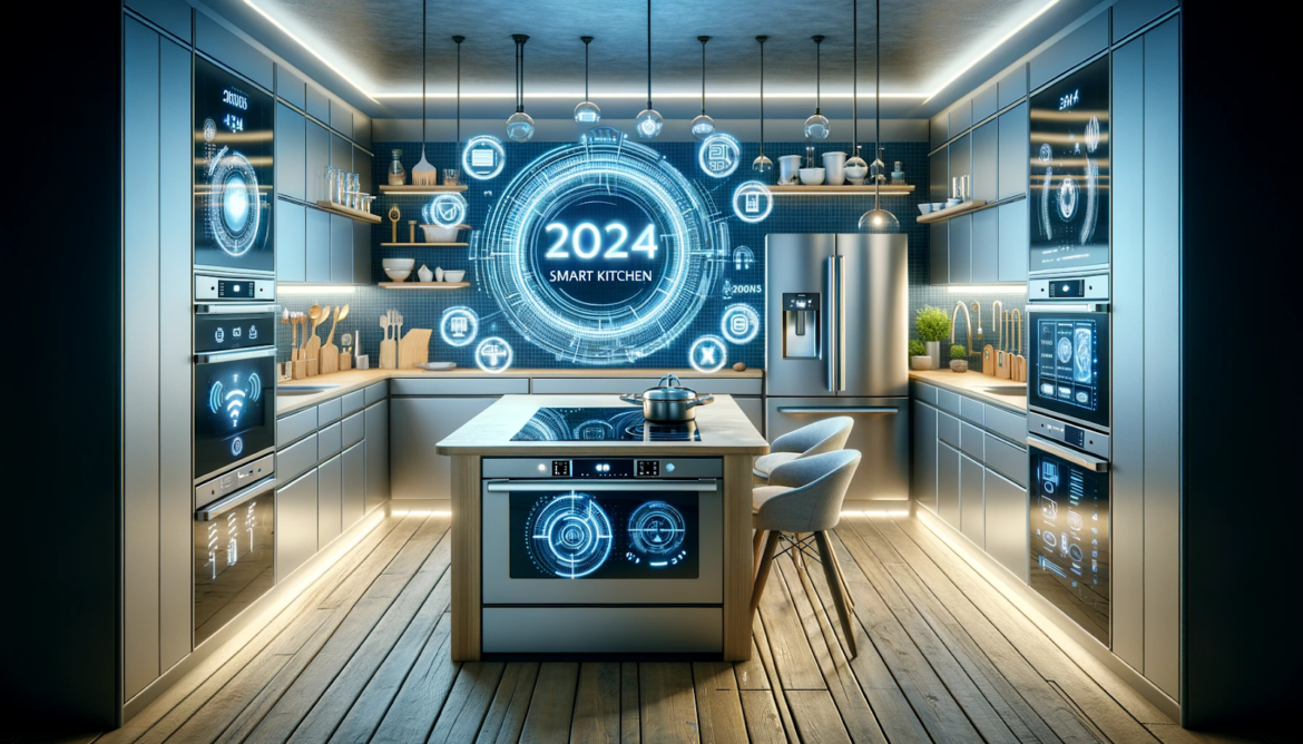 Mobilier de bucatarie, cu accesorii, scaune de sufragerie si insula.