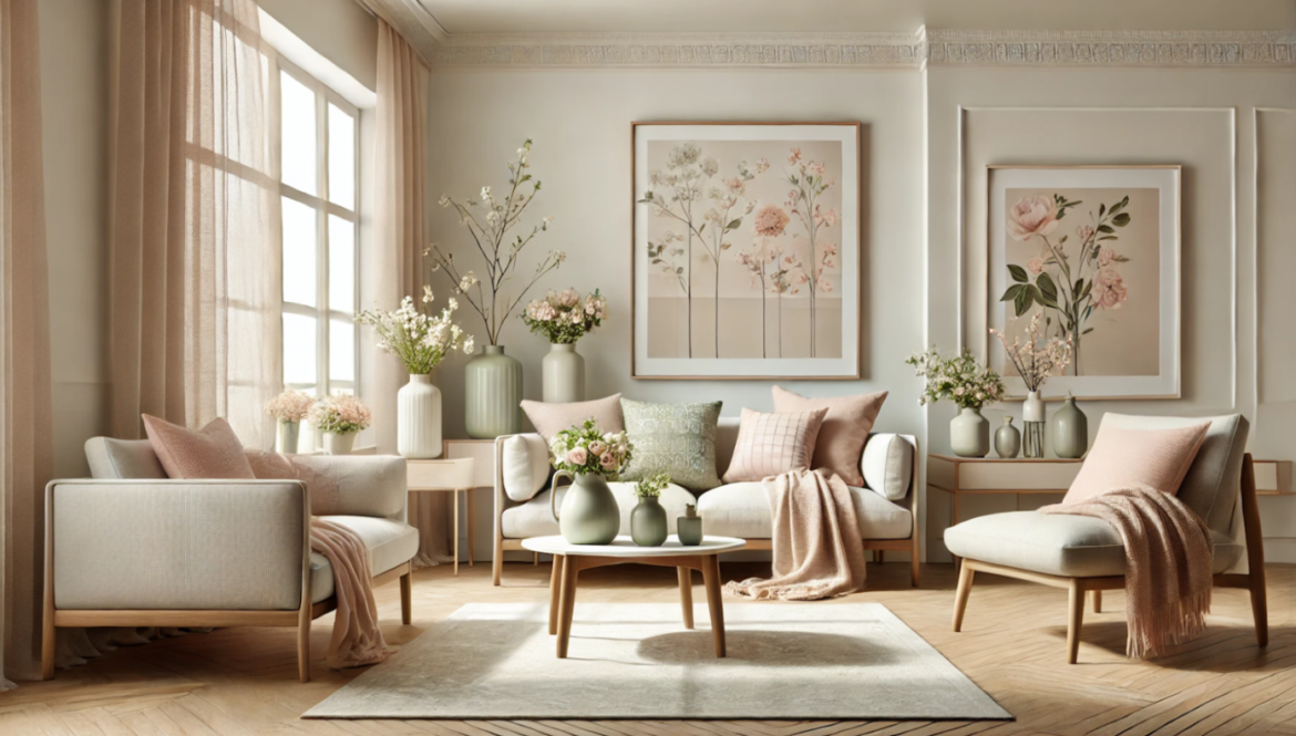 Modele florale în interior: eleganța și prospețimea primăverii