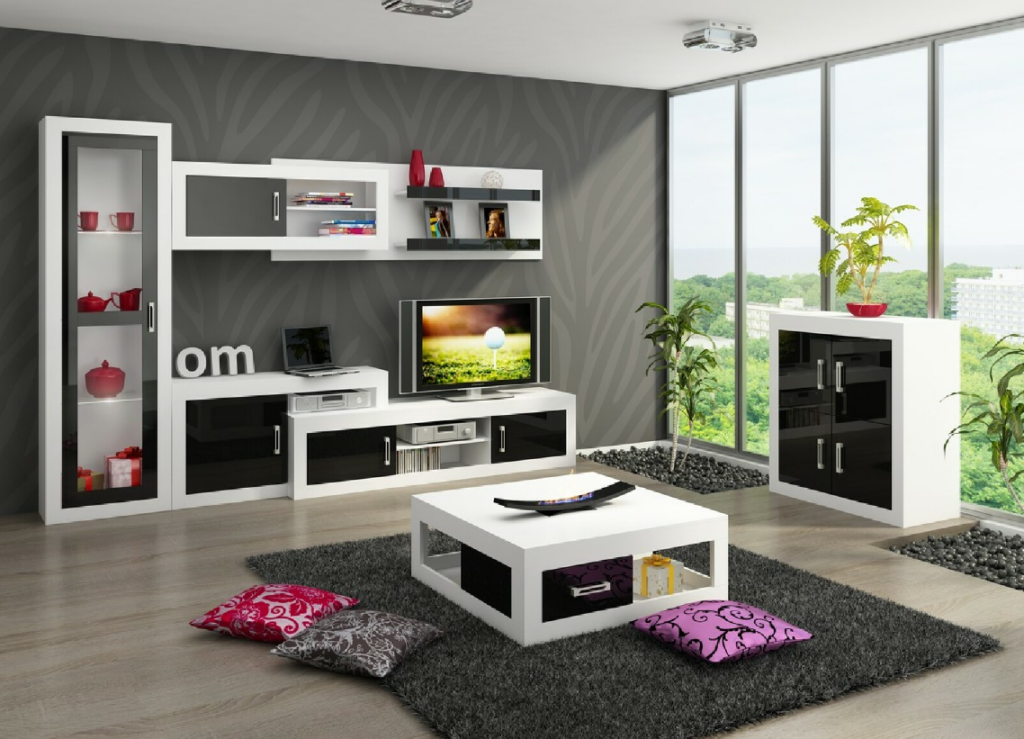 Mobilier living Venice 4 M3 - un mobilier modern pentru camere mari.