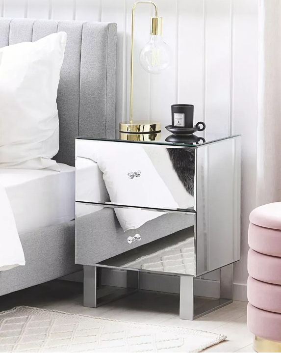 Noptieră Nesie (argintiu)
