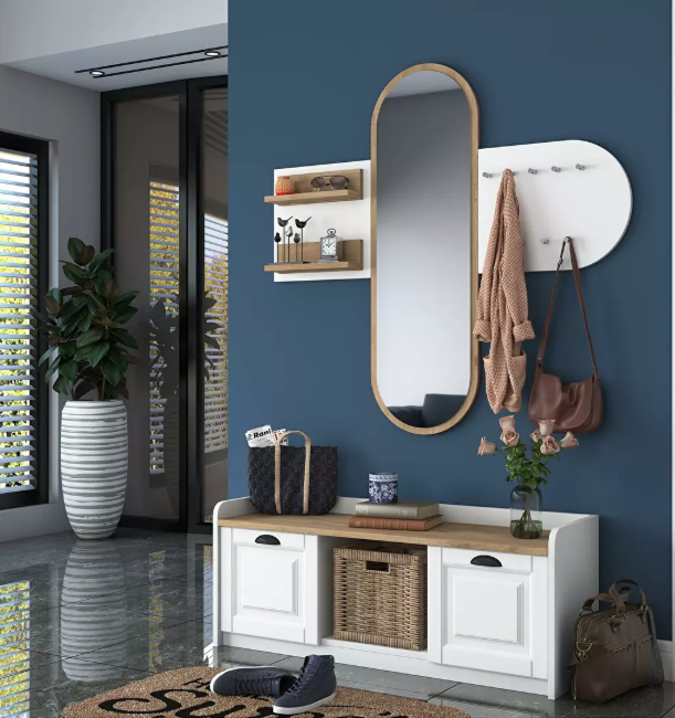 Mobilier Hol Vosiku 3 (alb + Nuc)