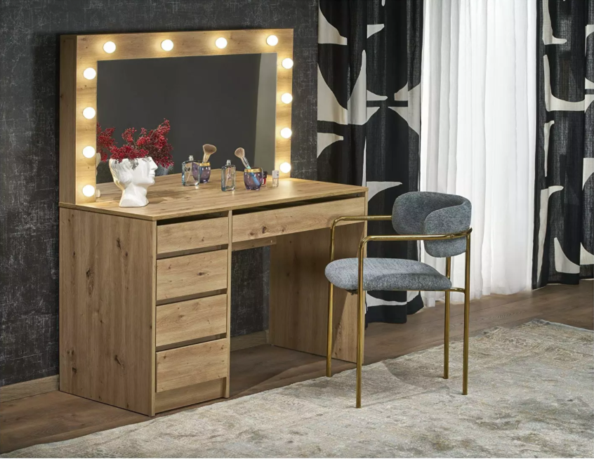 Măsuța de toaletă Hollie XL (stejar artisan)