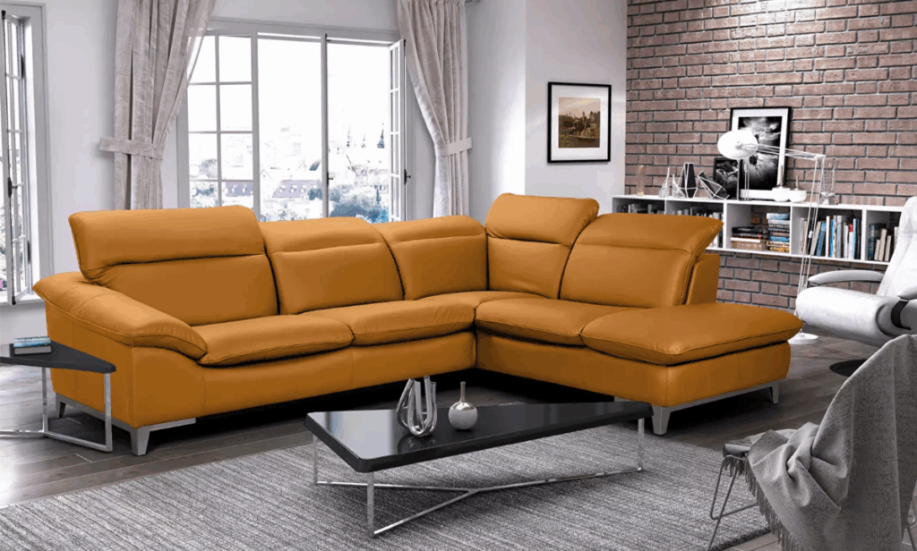 Colțar Teresa (Maro) (D) - mobilierul potrivit pentru persoanele alergice si sensibile.