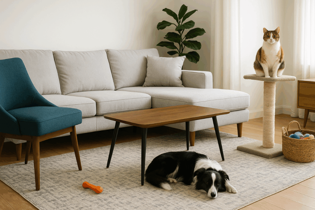 Mobilierul pentru gospodăriile cu animale de companie.