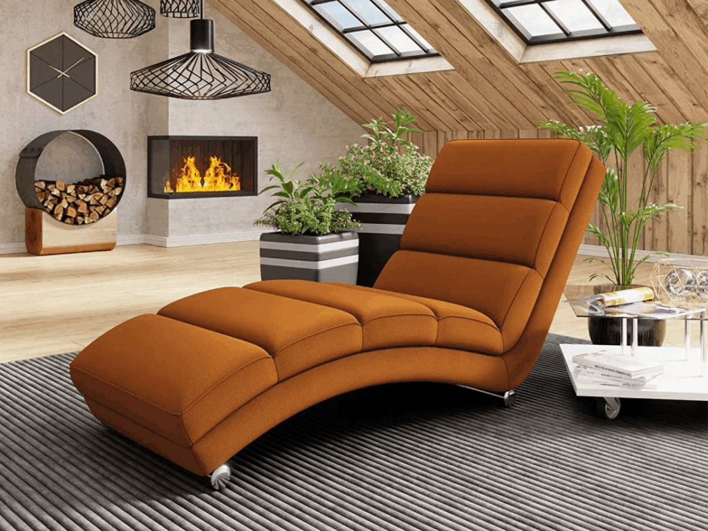 Fotoliu relax tapițat Laresa (piele ecologică Soft 011 (Negru) + Lawa 07)