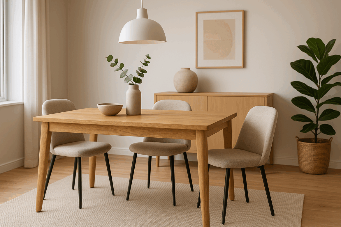 Mese din lemn masiv și laminat