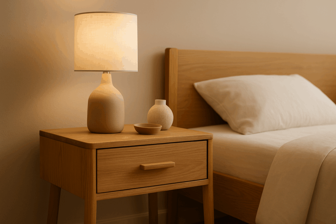 Noptiere: mobilier mic, cu un impact mare asupra confortului dormitorului