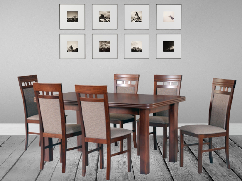 Set masă scaune pentru sufragerie Terbis (pentru 6 până la 8 persoane)