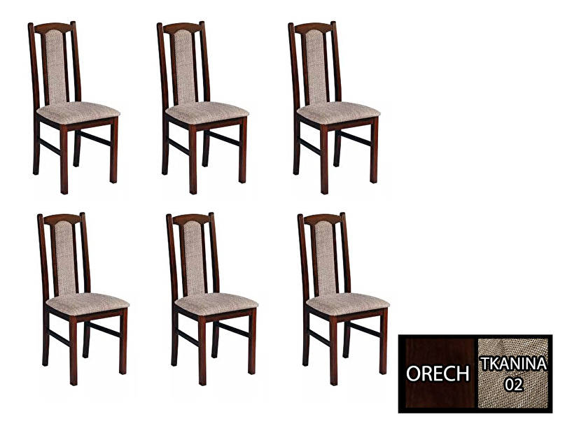 Set 6 bucăți scaune de sufragerie Eliat (pentru 6 până la 8 persoane)