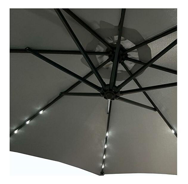 Umbrelă pentru grădină Muller (gri deschis) (cu iluminat)