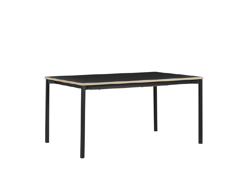 Masă de sufragerie AVENERA (negru) (pentru 6 sau 8 persoane)