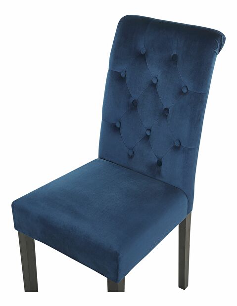 Set 2 buc. scaune de sufragerie VALLA II (albastru închis)