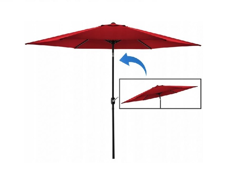 Umbrelă de grădină Rona 3 (roșu)