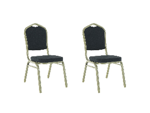 Set 2 scaune de sufragerie Zoni (gri + șampanie) *resigilat