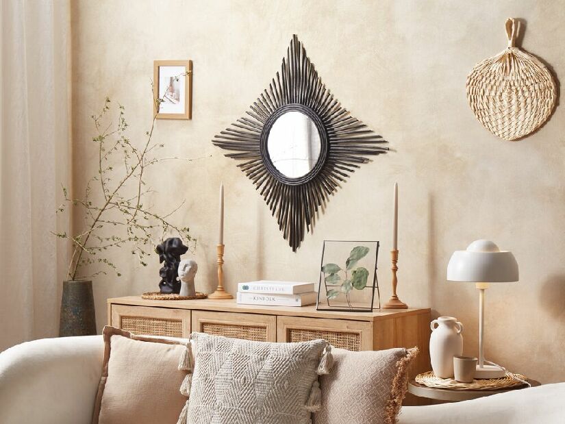 Oglindă de perete Majza (negru)
