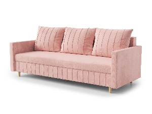 Canapea trei locuri Filomena (roz)