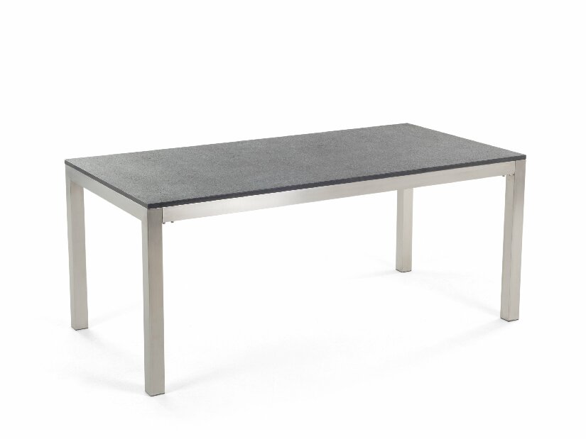Set de masă pentru grădină Grosso (gri + grafit) (scaune gri) (pentru 6 persoane) (granit)