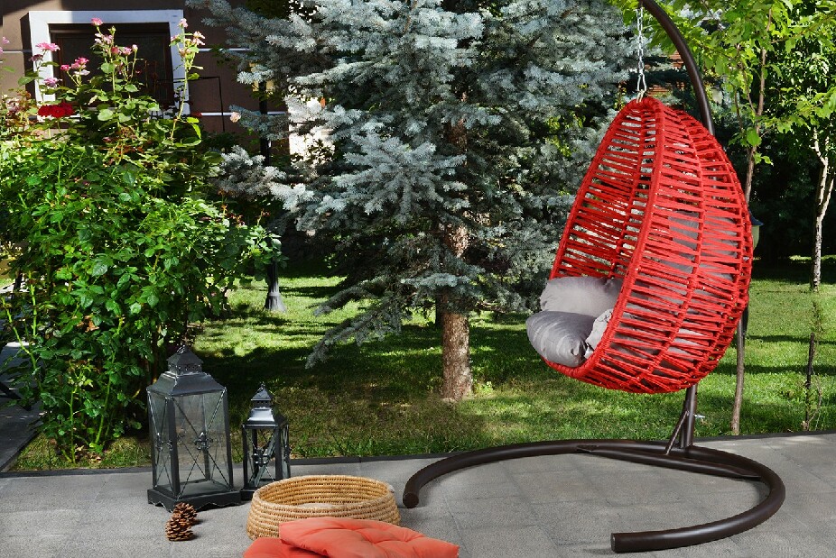 Scaun balansoar de grădină Finnikin (roșu)