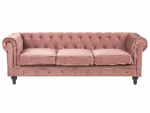 Canapea trei locuri CHICHESTER (roz)