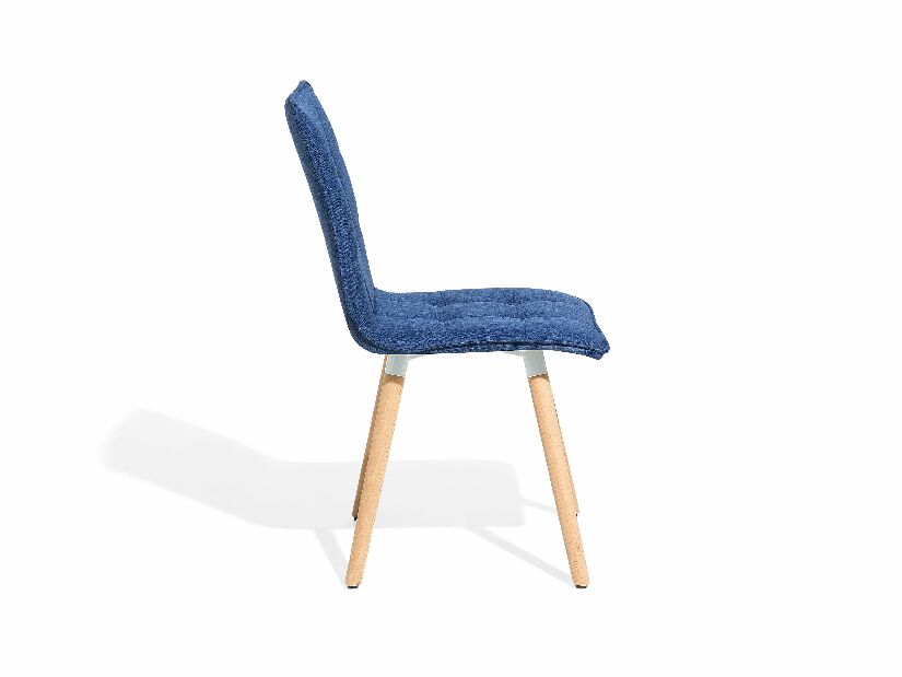 Set 2 buc. scaune pentru sufragerie Berken (albastru marin)