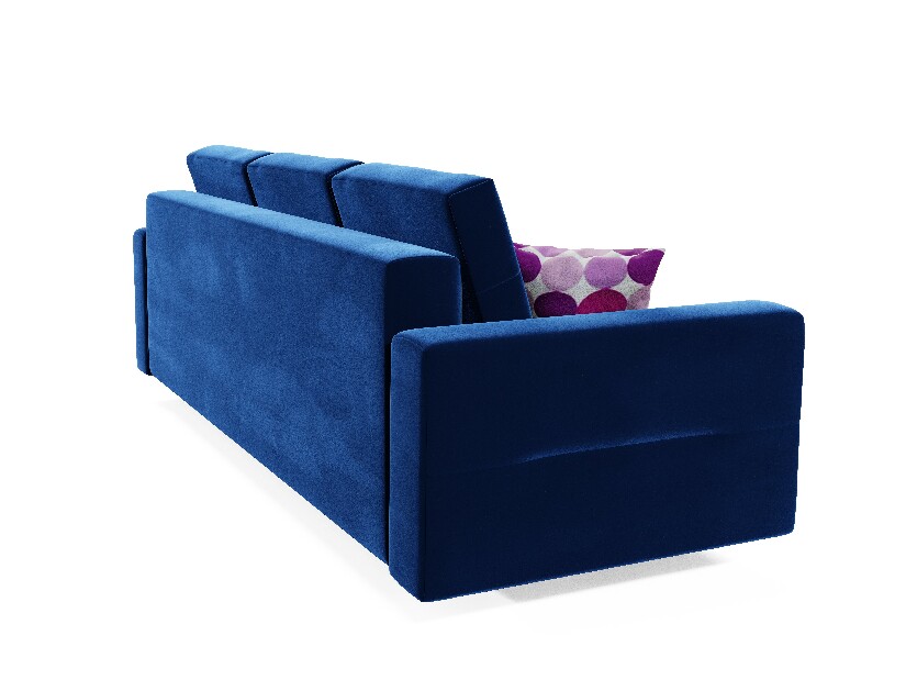 Canapea extensibilă Bergenia (albastru + Perne roz)