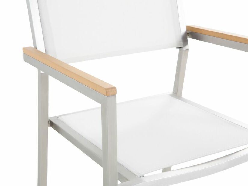 Set 4 buc scaune de grădină Giggles (alb)