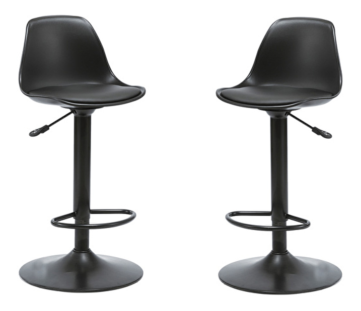 Set buc. scaune tip bar Dobie (negru) *resigilat