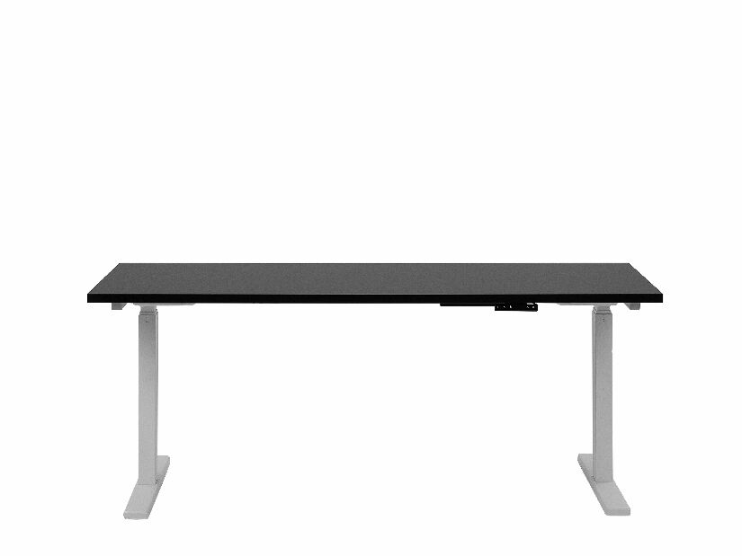 Masă pentru scris UPPER II (130 x 72 cm) (MDF) (reglabil electric) (negru + alb)