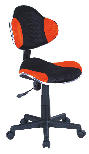 Scaun pentru copii Donker textil (portocaliu-negru)