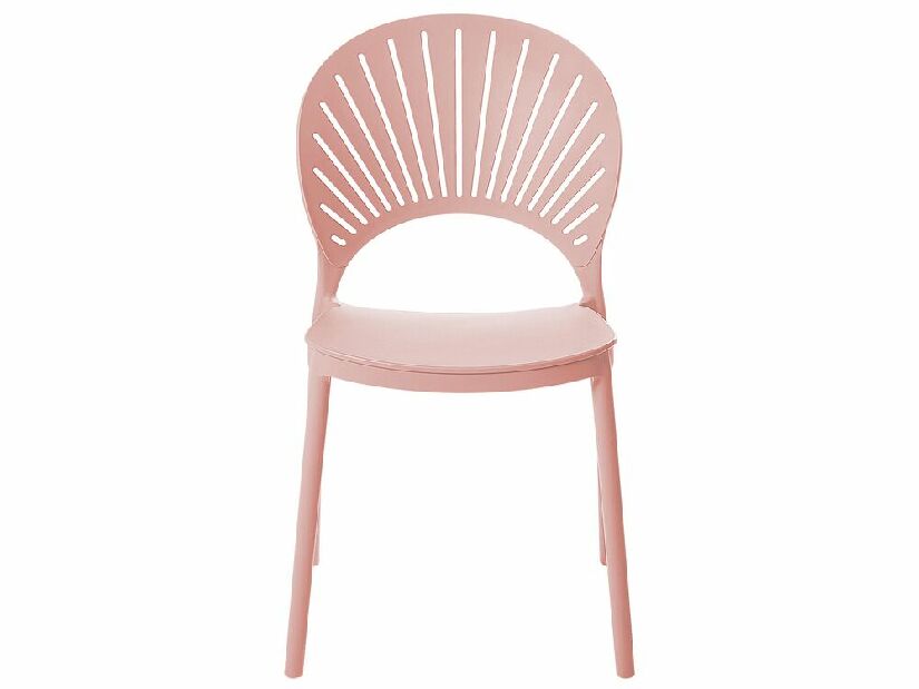Set 4 buc scaune de sufragerie Ostza (roz)