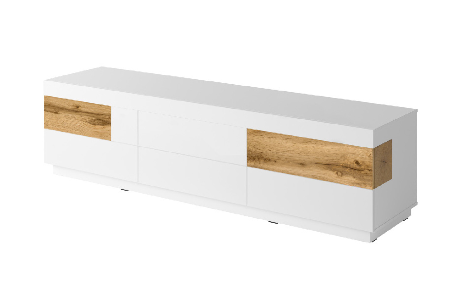 Mobilier living Stacey Typ 15 (stejar + alb lucios)