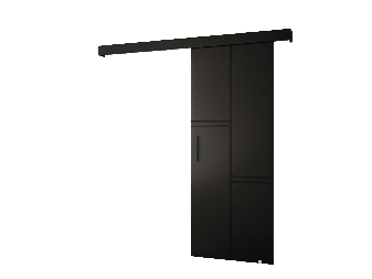 Uși culisante 90 cm Sharlene VIII (negru mat + negru mat + negru)