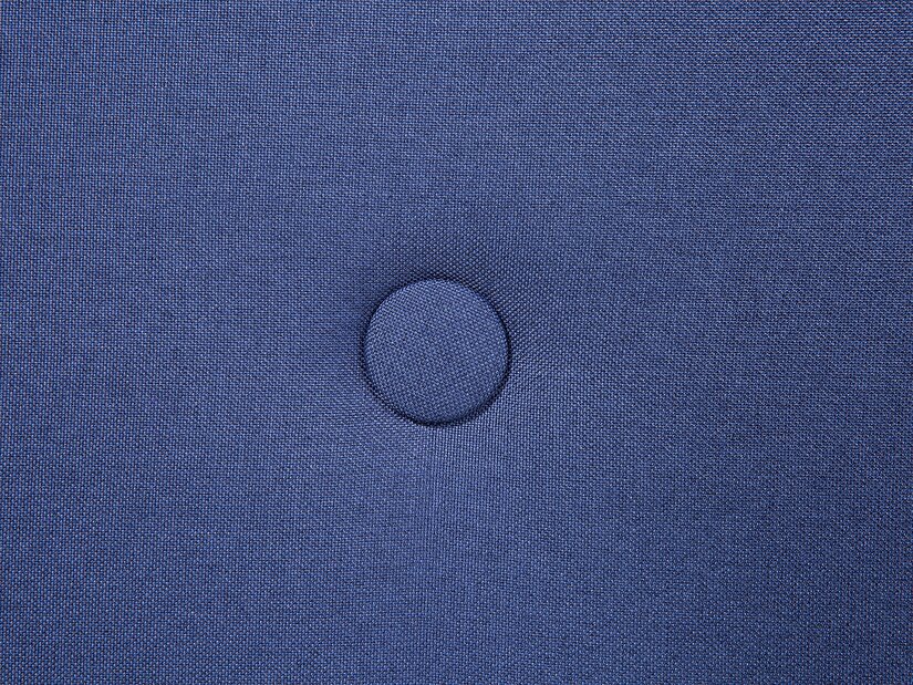 Pat matrimonial 180 cm ROME (cu somieră) (albastru)