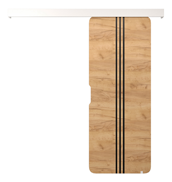 Uși culisante Oneil V (Stejar craft auriu + alb mat)
