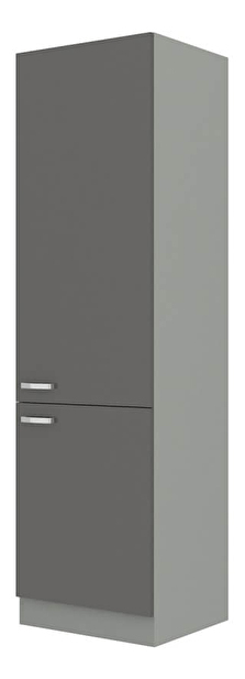 Dulap pentru frigider încorporat Gonir 60 LO 210 2F (gri + gri)