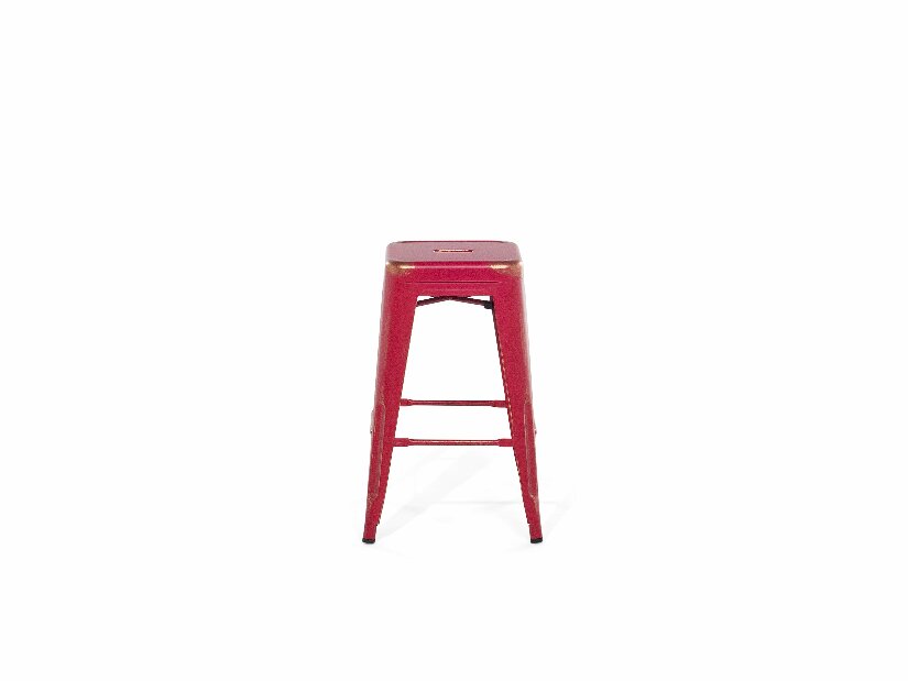 Set scaune tip bar 2buc., 60 cm Cabriot (roșu auriu)