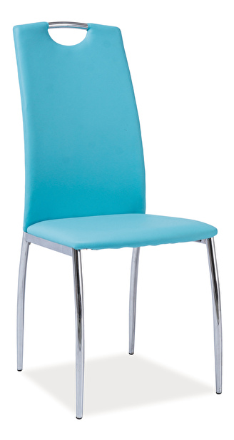Scaun de sufragerie H 622 (piele ecologică albastu)