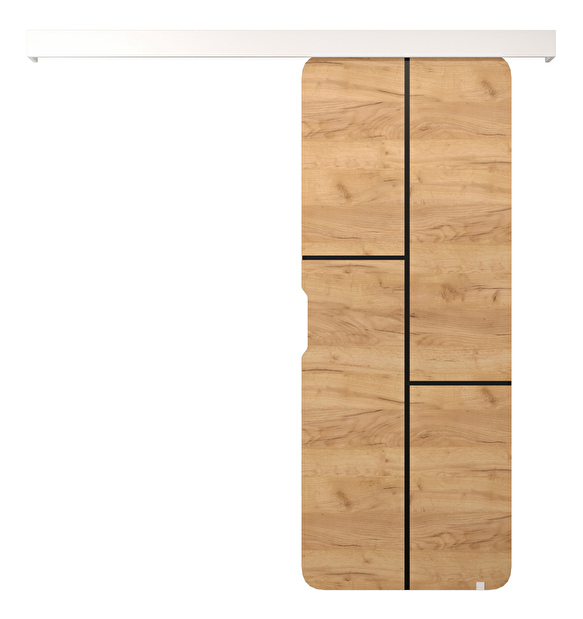 Uși culisante Oneil VII (Stejar craft auriu + alb mat)