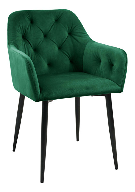 Scaun de sufragerie Satya (verde închis)