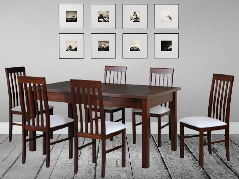 Set masă scaune pentru sufragerie Brax (pentru 6 până la 8 persoane)