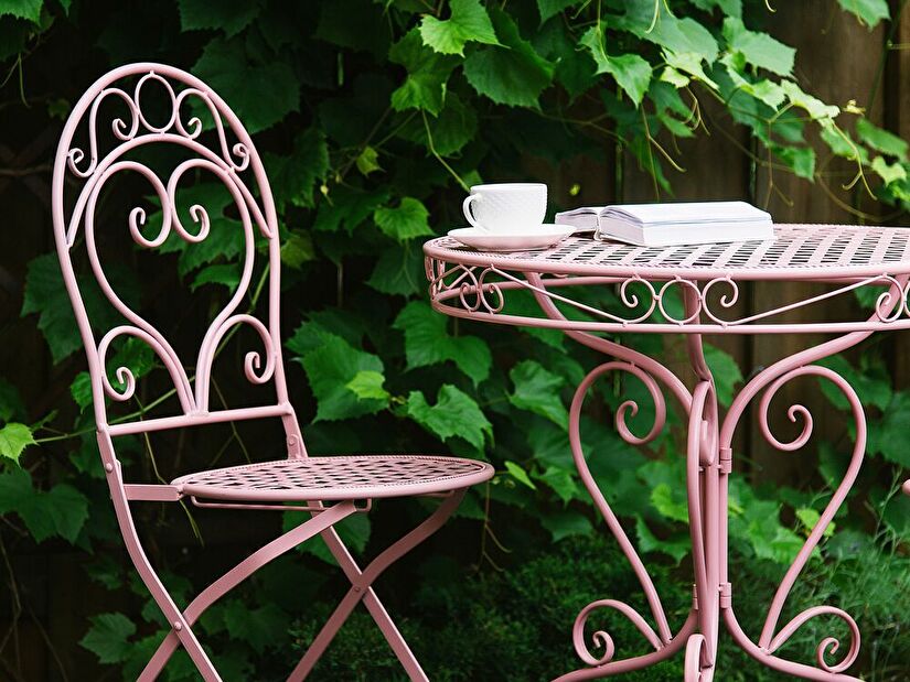 Masă de grădină ALBORA (roz)