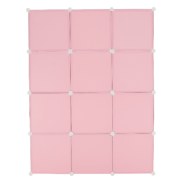 Dulap modular pentru copii Fresh Pink (roz + motiv pentru copii)